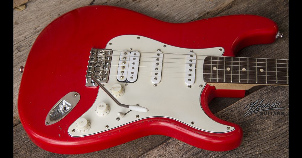 Rod Red SSH S-Style (SOLD) | Mario Guitars