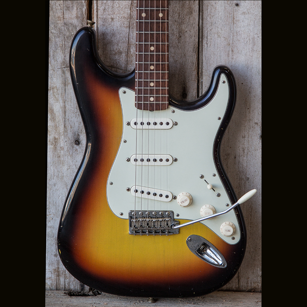 S-Style / "3 Tone Sunburst / Target Burst"/ Light Aging/ 6 lbs. 15 oz. - Image 4