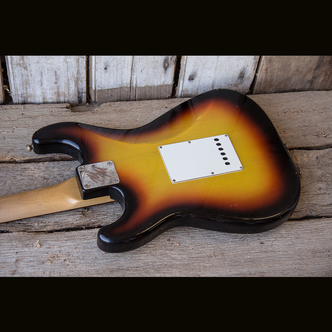 S-Style / "3 Tone Sunburst / Target Burst"/ Light Aging/ 6 lbs. 15 oz. - Image 6